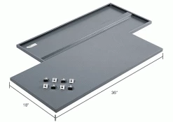 Global Industrial™ Additional Shelves for 36"W Storage Cabinet - Gray 15 Global Industrial™ Additional Shelves for 36"W Storage Cabinet - Gray -Shelving Sales Store 237580GYIN dim