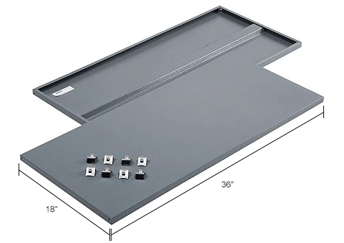 Global Industrial™ Additional Shelves for 36"W Storage Cabinet - Gray 8 Global Industrial™ Additional Shelves for 36"W Storage Cabinet - Gray - Image 8