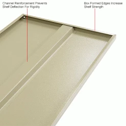 Global Industrial™ Additional Shelves for 36"W Storage Cabinet - Tan -Shelving Sales Store 237580TNIN 3wco