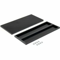 Global Industrial Shelves For 36"Wx18"D Storage Cabinet, Black, 2 Pack