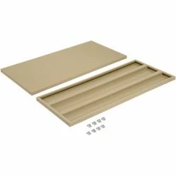 Global Industrial Shelves For 48"Wx18"D Storage Cabinet, Tan, 2 Pack