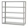 Global Industrial Extra Heavy Duty Shelving, 48"W x 18"D x 96"H, 5 Shelves, Gray