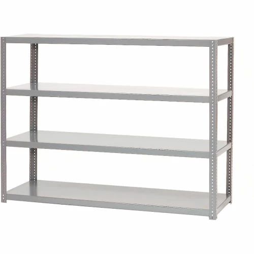Global Industrial Extra Heavy Duty Shelving, 48"W x 18"D x 72"H, 4 Shelves, Gray 1 Global Industrial Extra Heavy Duty Shelving, 48"W x 18"D x 72"H, 4 Shelves, Gray