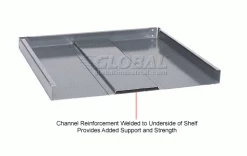 Global Industrial Extra Heavy Duty Shelving, 48"W x 24"D x 60"H, 4 Shelves, Gray 25 Global Industrial Extra Heavy Duty Shelving, 48"W x 24"D x 60"H, 4 Shelves, Gray -Shelving Sales Store 240006 4wco 15