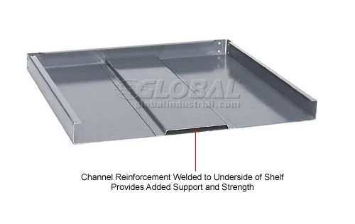 Global Industrial Extra Heavy Duty Shelving, 48"W x 18"D x 72"H, 4 Shelves, Gray 12 Global Industrial Extra Heavy Duty Shelving, 48"W x 18"D x 72"H, 4 Shelves, Gray - Image 12