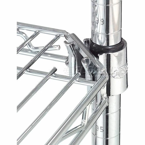 Nexel® E-Z Adjust Shelf 60x18 with Clips & 4 Hooks 12 Nexel® E-Z Adjust Shelf 60x18 with Clips & 4 Hooks - Image 12