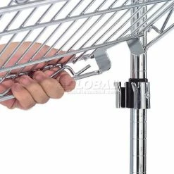 Nexel® E-Z Adjust Shelf 36x18 with Clips & 4 Hooks -Shelving Sales Store 241974 11 2