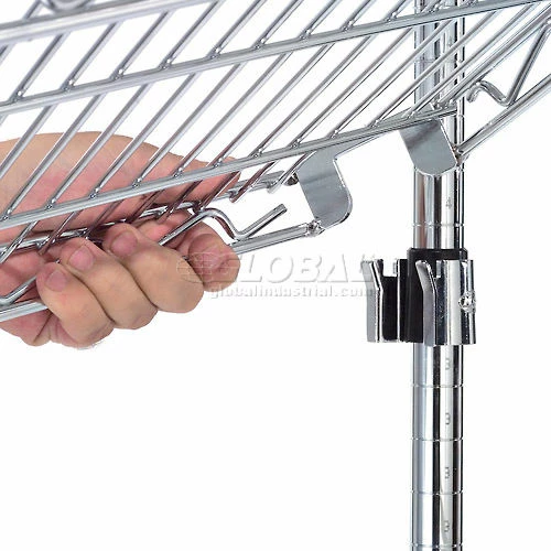 Nexel® E-Z Adjust Shelf 48x24 with Clips & 4 Hooks 9 Nexel® E-Z Adjust Shelf 48x24 with Clips & 4 Hooks - Image 9