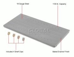 Global Industrial™ Steel Shelf 36x24 With 4 Clips (18 GA) 33 Global Industrial™ Steel Shelf 36x24 With 4 Clips (18 GA) -Shelving Sales Store 254244 1wco