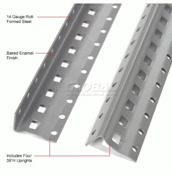 Global Industrial™ Post Brace Kit 39 Inch With Hardware Set Of 4 26 Global Industrial™ Post Brace Kit 39 Inch With Hardware Set Of 4 -Shelving Sales Store 254250 1wco