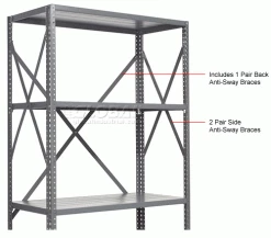 Global Industrial™ Post Brace Kit 39 Inch With Hardware Set Of 4 27 Global Industrial™ Post Brace Kit 39 Inch With Hardware Set Of 4 -Shelving Sales Store 254250 2wco 1