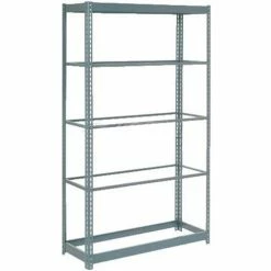 Global Industrial™ Heavy Duty Shelving 48"W x 24"D x 60"H With 5 Shelves - No Deck - Gray