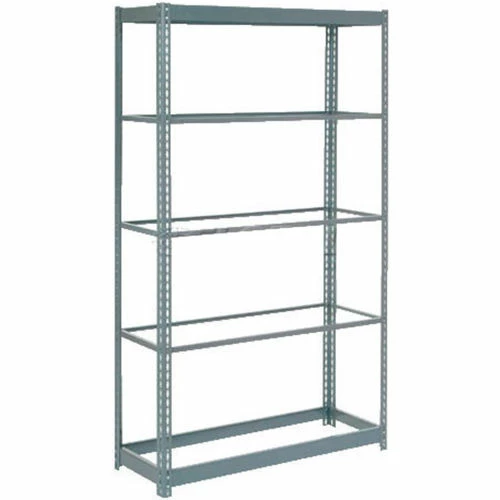 Global Industrial™ Heavy Duty Shelving 48"W x 24"D x 60"H With 5 Shelves - No Deck - Gray 1 Global Industrial™ Heavy Duty Shelving 48"W x 24"D x 60"H With 5 Shelves - No Deck - Gray