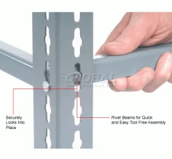 Global Industrial™ Heavy Duty Shelving 36"W x 18"D x 96"H With 5 Shelves - Wood Deck - Gray 33 Global Industrial™ Heavy Duty Shelving 36"W x 18"D x 96"H With 5 Shelves - Wood Deck - Gray -Shelving Sales Store 254440 2wco 1