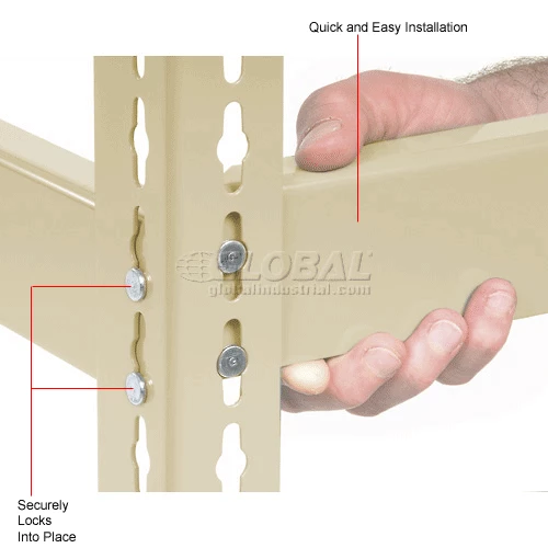 Global Industrial™ Double Rivet Beam, 36"L, Tan 7 Global Industrial™ Double Rivet Beam, 36"L, Tan - Image 7
