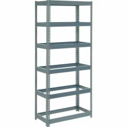 Global Industrial™ Extra Heavy Duty Shelving 36"W x 18"D x 60"H With 6 Shelves, No Deck, Gray