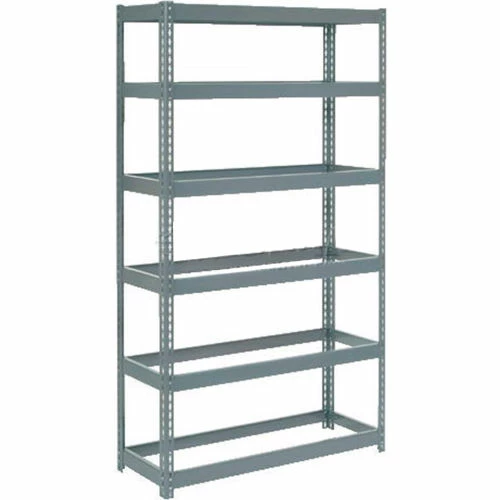 Global Industrial Extra Heavy Duty Shelving 48"W x 24"D x 72"H With 6 Shelves, No Deck, Gray 1 Global Industrial Extra Heavy Duty Shelving 48"W x 24"D x 72"H With 6 Shelves, No Deck, Gray