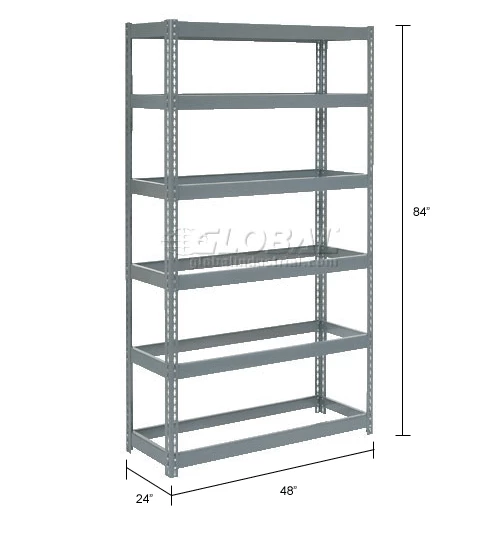 Global Industrial™ Extra Heavy Duty Shelving 48"W x 24"D x 84"H With 6 Shelves, No Deck 15 Global Industrial™ Extra Heavy Duty Shelving 48"W x 24"D x 84"H With 6 Shelves, No Deck - Image 15