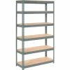 Global Industrial Extra Heavy Duty Shelving 48"W x 24"D x 84"H With 6 Shelves, Wood Deck, Gry