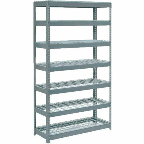 Global Industrial Extra Heavy Duty Shelving 48"W x 24"D x 84"H With 7 Shelves, Wire Deck, Gry 1 Global Industrial Extra Heavy Duty Shelving 48"W x 24"D x 84"H With 7 Shelves, Wire Deck, Gry
