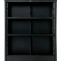 Interion By Global Industrial Interion® All Steel Bookcase 36" W x 12" D x 42" H Black 3 Openings 22 Interion By Global Industrial Interion® All Steel Bookcase 36" W x 12" D x 42" H Black 3 Openings -Shelving Sales Store 277440BK 05