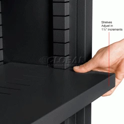 Interion By Global Industrial Interion® All Steel Bookcase 36" W x 12" D x 42" H Black 3 Openings 31 Interion By Global Industrial Interion® All Steel Bookcase 36" W x 12" D x 42" H Black 3 Openings -Shelving Sales Store 277440BK 2wco