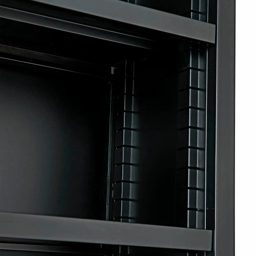 Interion By Global Industrial Interion® All Steel Bookcase 36" W x 12" D x 60" H Black 5 Openings 8 Interion By Global Industrial Interion® All Steel Bookcase 36" W x 12" D x 60" H Black 5 Openings - Image 8