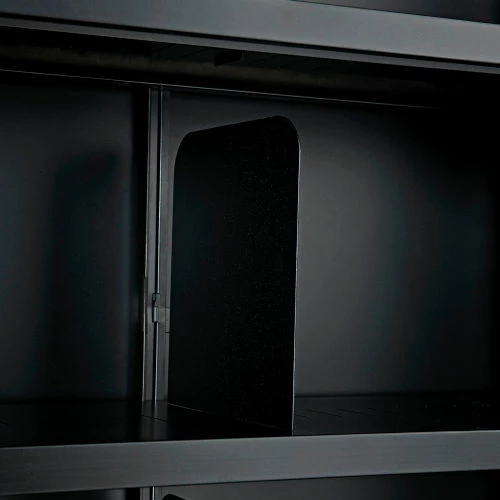 Interion By Global Industrial Interion® All Steel Bookcase 36" W x 12" D x 60" H Black 5 Openings 10 Interion By Global Industrial Interion® All Steel Bookcase 36" W x 12" D x 60" H Black 5 Openings - Image 10