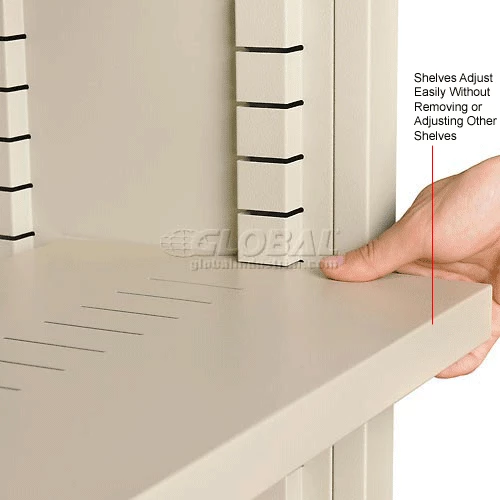 Interion By Global Industrial Interion® Extra Putty Shelf For All Steel Bookcase Putty 5 Interion By Global Industrial Interion® Extra Putty Shelf For All Steel Bookcase Putty - Image 5