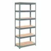 Global Industrial™ Extra Heavy Duty Shelving 36"W x 18"D x 60"H With 6 Shelves, Wood Deck, Gry