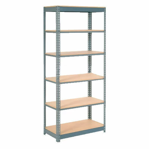Global Industrial™ Heavy Duty Shelving 36"W x 24"D x 84"H With 6 Shelves - Wood Deck - Gray 1 Global Industrial™ Heavy Duty Shelving 36"W x 24"D x 84"H With 6 Shelves - Wood Deck - Gray