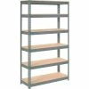 Global Industrial&#153; Extra Heavy Duty Shelving 48&quot;W x 24&quot;D x 84&quot;H With 6 Shelves, Wood Deck, Gry