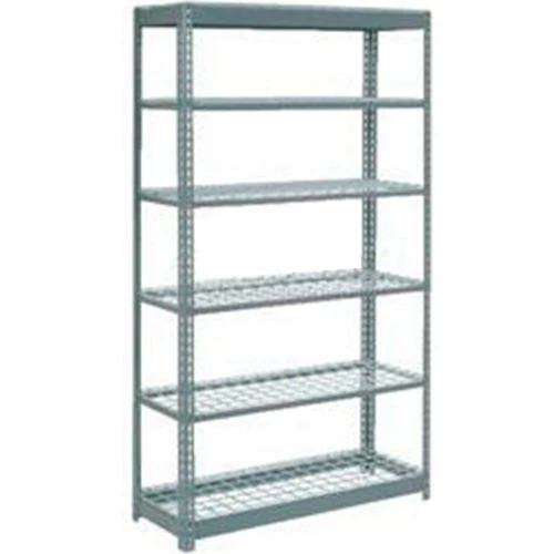 Global Industrial™ Heavy Duty Shelving 48"W x 12"D x 84"H With 7 Shelves - Wire Deck - Gray 1 Global Industrial™ Heavy Duty Shelving 48"W x 12"D x 84"H With 7 Shelves - Wire Deck - Gray