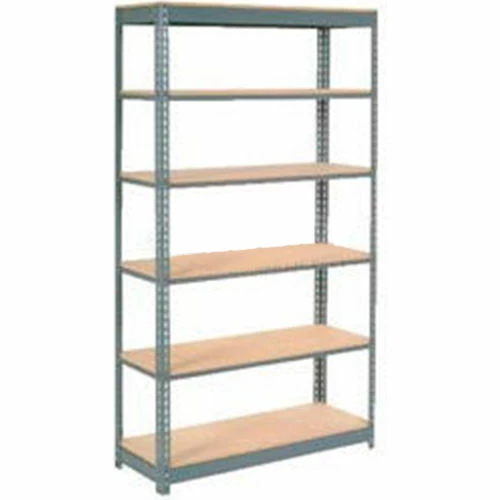 Global Industrial™ Heavy Duty Shelving 48"W x 12"D x 96"H With 6 Shelves - Wood Deck - Gray 1 Global Industrial™ Heavy Duty Shelving 48"W x 12"D x 96"H With 6 Shelves - Wood Deck - Gray
