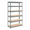 Global Industrial&#153; Extra Heavy Duty Shelving 48&quot;W x 24&quot;D x 96&quot;H With 6 Shelves, Wood Deck, Gry