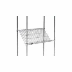 Nexel® SS1848C Chrome Slant Wire Shelf 48"W x 18"D