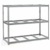 Global Industrial™ Wide Span Rack 96Wx36Dx 60H, 3 Shelves No Deck 800 Lb Cap. Per Level, Gray