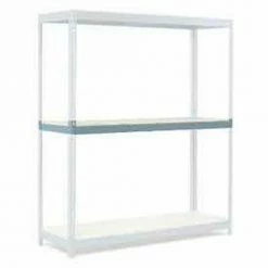 Global Industrial™ Additional Level For Wide Span Rack 60"Wx48"D Wood Deck 1200 Lb Cap., Gray