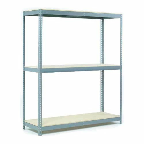 Global Industrial Wide Span Rack 72Wx48Dx60H, 3 Shelves Wood Deck 900 Lb Cap. Per Level, Gray 1 Global Industrial Wide Span Rack 72Wx48Dx60H, 3 Shelves Wood Deck 900 Lb Cap. Per Level, Gray