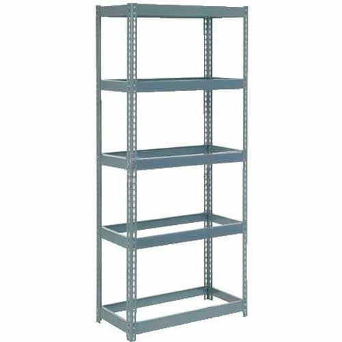 Global Industrial Extra Heavy Duty Shelving 36"W x 18"D x 96"H With 5 Shelves, No Deck, Gray 1 Global Industrial Extra Heavy Duty Shelving 36"W x 18"D x 96"H With 5 Shelves, No Deck, Gray