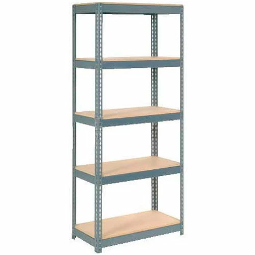 Global Industrial Extra Heavy Duty Shelving 36"W x 24"D x 96"H With 5 Shelves, Wood Deck, Gry 1 Global Industrial Extra Heavy Duty Shelving 36"W x 24"D x 96"H With 5 Shelves, Wood Deck, Gry