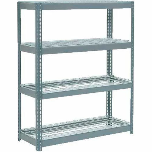Global Industrial Extra Heavy Duty Shelving 48"W x 24"D x 60"H With 4 Shelves, Wire Deck, Gry 1 Global Industrial Extra Heavy Duty Shelving 48"W x 24"D x 60"H With 4 Shelves, Wire Deck, Gry