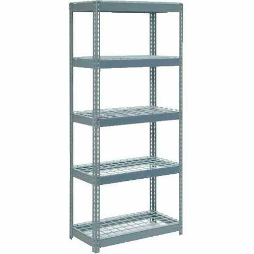 Global Industrial Extra Heavy Duty Shelving 36"W x 18"D x 84"H With 5 Shelves, Wire Deck, Gry 1 Global Industrial Extra Heavy Duty Shelving 36"W x 18"D x 84"H With 5 Shelves, Wire Deck, Gry