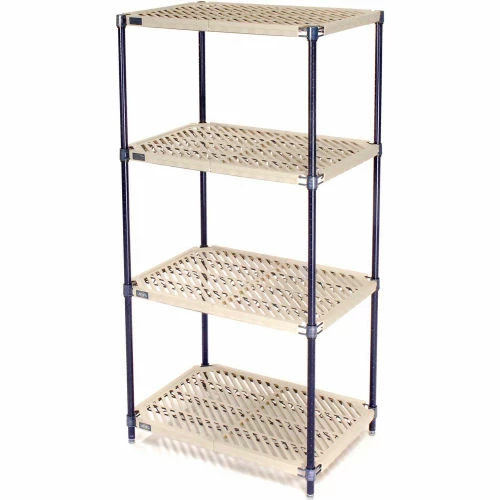 Nexel®, Nexelite®, 4 Tier, Vented Plastic Mat Shelving Unit, 48"W x 18"D x 63"H 1 Nexel®, Nexelite®, 4 Tier, Vented Plastic Mat Shelving Unit, 48"W x 18"D x 63"H
