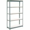 Global Industrial Extra Heavy Duty Shelving 48Wx24Dx60H 5 Shelves 1200 lbs. Cap. Per Shelf GRY