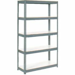 Global Industrial™ Extra Heavy Duty Shelving 48Wx24Dx60H 6 Shelves 1200 lbs. Cap. Per Shelf GRY
