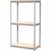 Global Industrial™ Expandable Starter Rack 48x24x84 3 Level Wood Deck 1500 lb. Cap Per Deck GRY