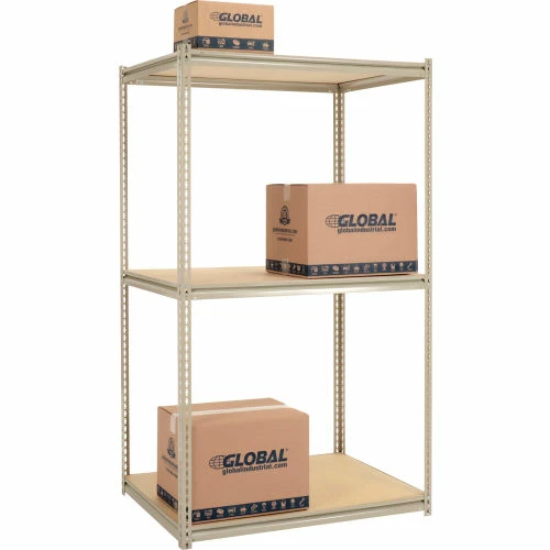 Global Industrial High Capacity Starter Rack 48x36x843 Levels Wood Deck 1500lb Per Shelf Tan 1 Global Industrial High Capacity Starter Rack 48x36x843 Levels Wood Deck 1500lb Per Shelf Tan