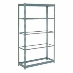 Global Industrial™ Heavy Duty Shelving 36"W x 18"D x 96"H With 5 Shelves - No Deck - Gray