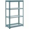 Global Industrial™ Heavy Duty Shelving 36"W x 24"D x 72"H With 4 Shelves - Wire Deck - Gray